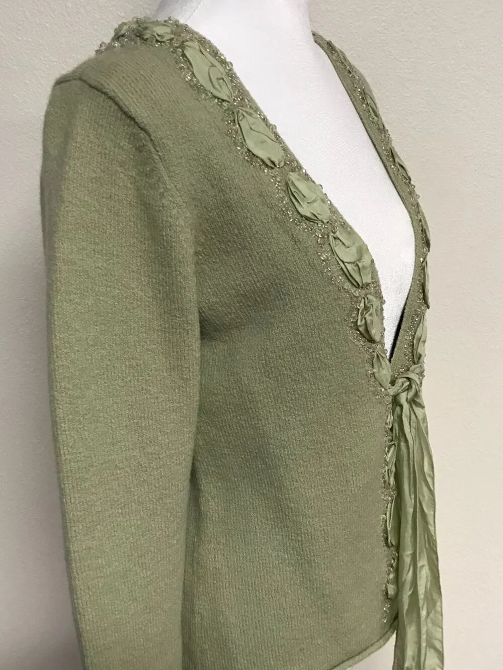 Anthropologie Sleeping on Snow Wool Blend Cardigan Sweater – Size L – NWT